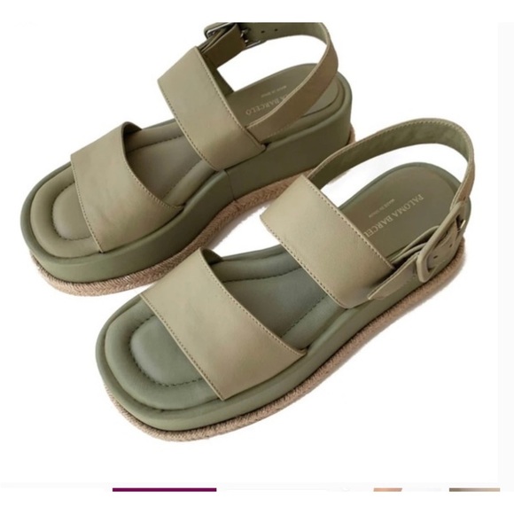 Paloma Barcelona Leather Platform Sandals size 37 - Picture 2 of 8